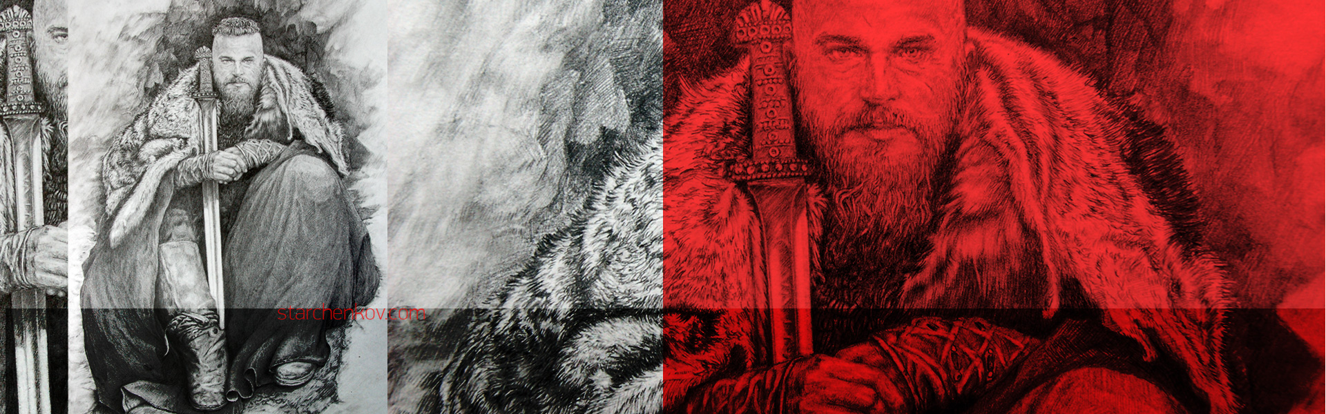 ragnar, lodbrok, vikings, рагнар, викинг, викинги, воин, солдат, меч, сериал, Рагнар, Лодброк, арт, art, рисунок, карандаш, pencil